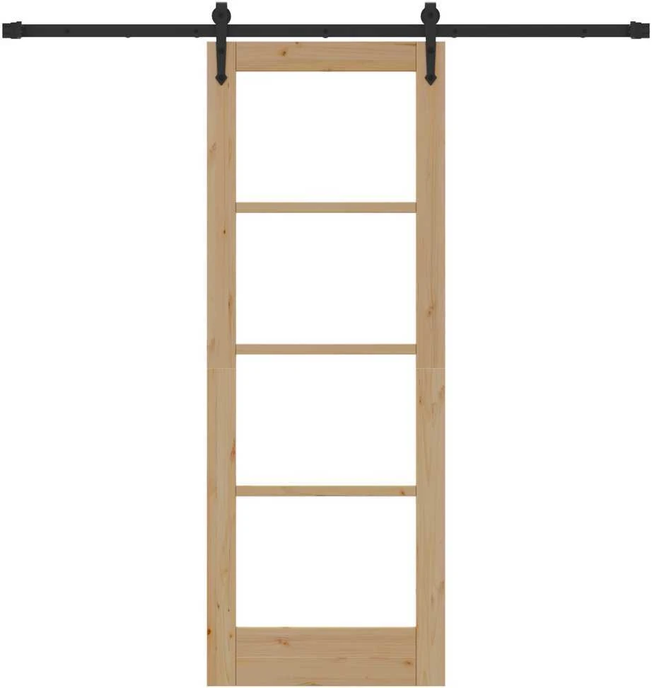 Slankios durys 73,5 x 198,5 cm Natūrali ir juoda