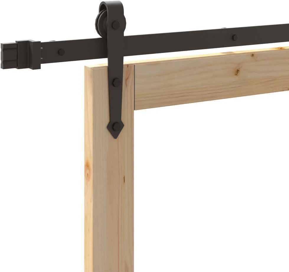 Slankios durys 73,5 x 198,5 cm Natūrali ir juoda