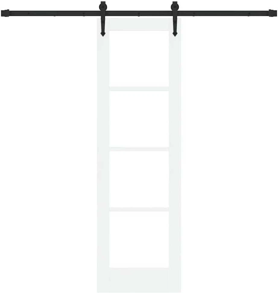Slankios durys 61 x 198,5 cm Tvirtos pušies mediena ir stiklas