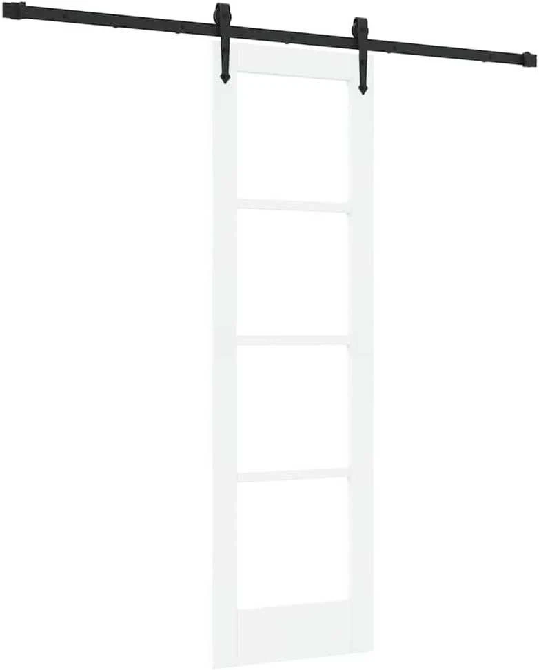 Slankios durys 61 x 198,5 cm Tvirtos pušies mediena ir stiklas