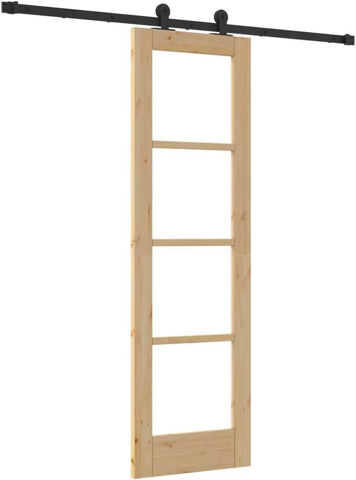 Slankios durys ORKDAL 61 x 198,5 cm Natūrali ir juoda
