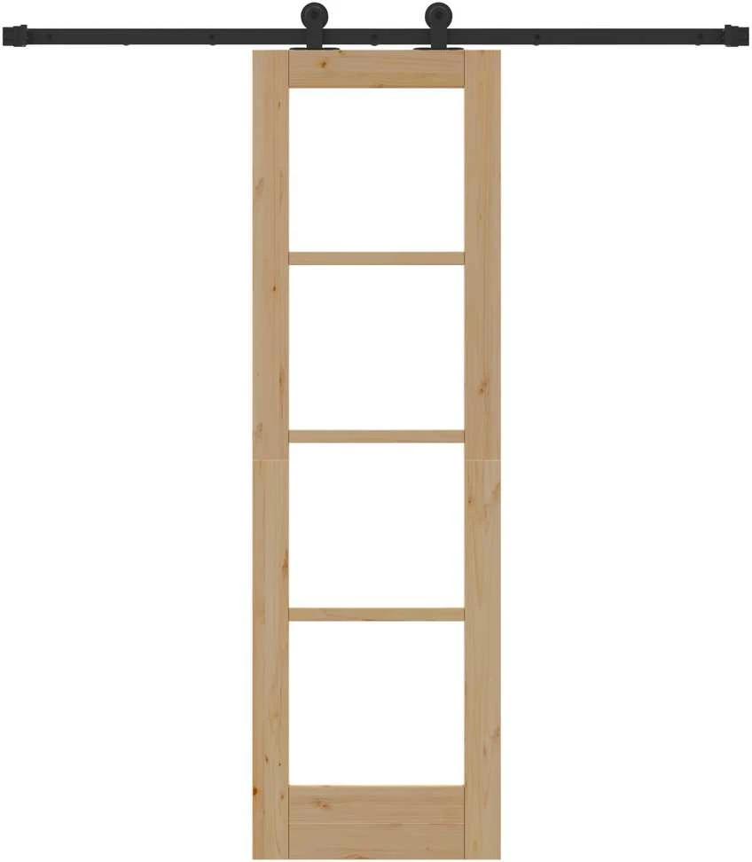 Slankios durys ORKDAL 61 x 198,5 cm Natūrali ir juoda