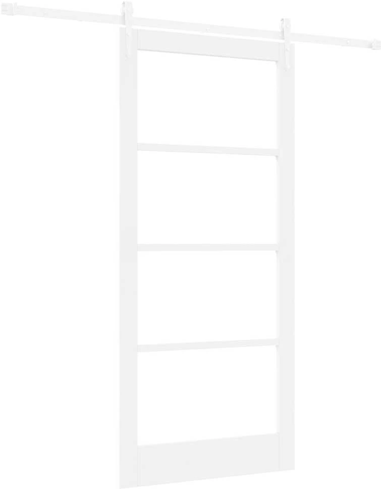 Slankios durys 93 x 202 cm Tvirtos pušies mediena ir stiklas
