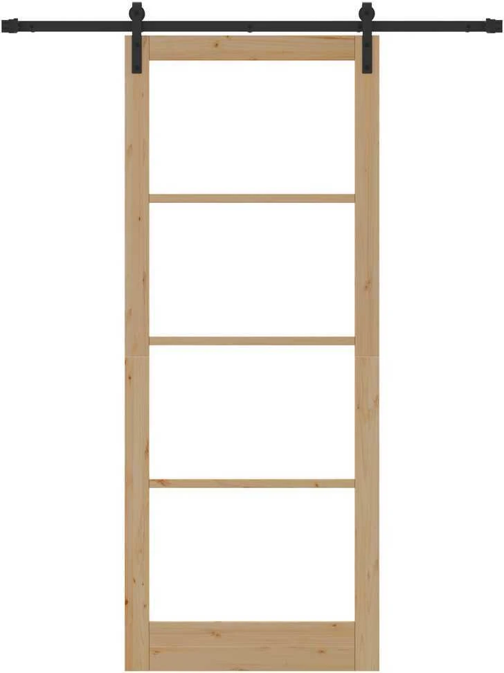 Slankios durys ORKDAL Natūrali ir juoda 93 x 232 cm