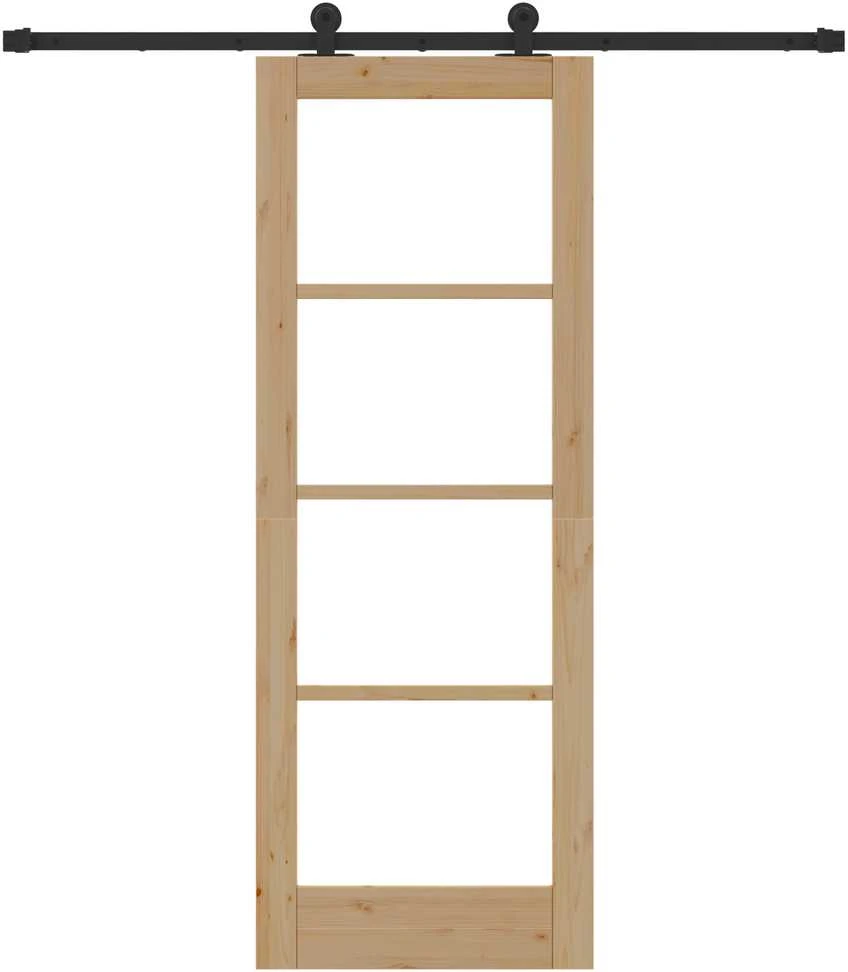 Slankios durys ORKDAL 73,5 x 198,5 cm Natūrali ir juoda