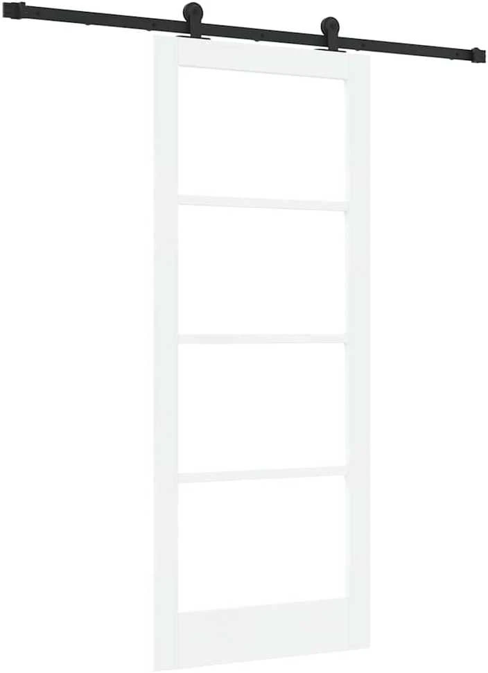 Slankios durys ORKDAL 83 x 202 cm Balta ir juoda