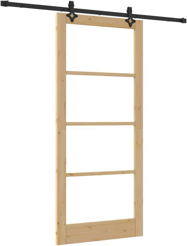 Slankios durys ORKDAL 93 x 211 cm Natūrali ir juoda