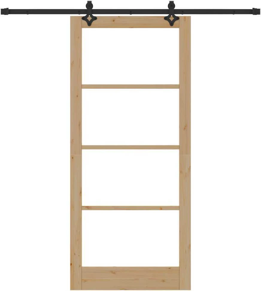 Slankios durys ORKDAL 93 x 211 cm Natūrali ir juoda