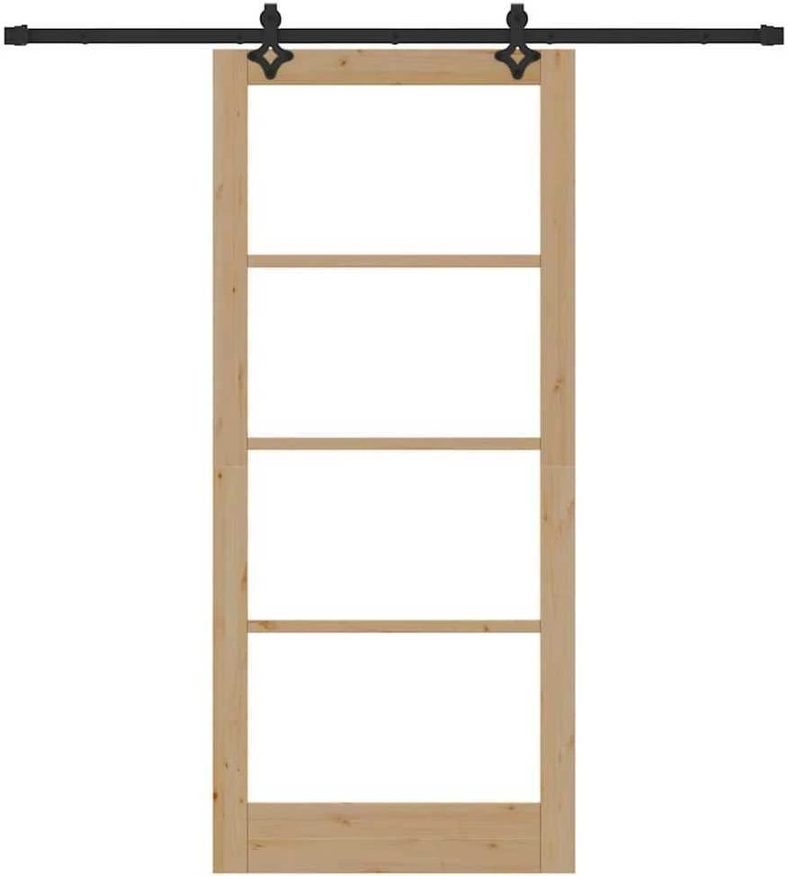 Slankios durys ORKDAL 93 x 211 cm Natūrali ir juoda