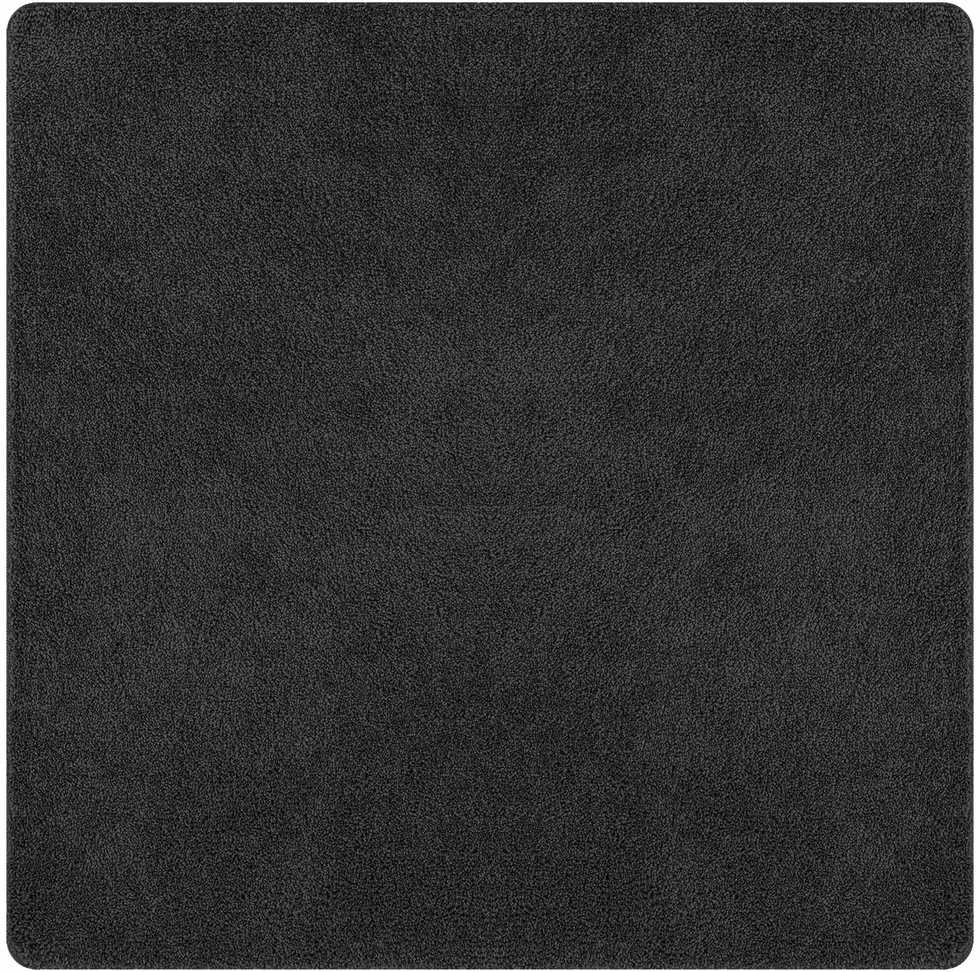 Neslystantis plaukuotas kilimas Tamsiai pilka 120 x 120 cm PP