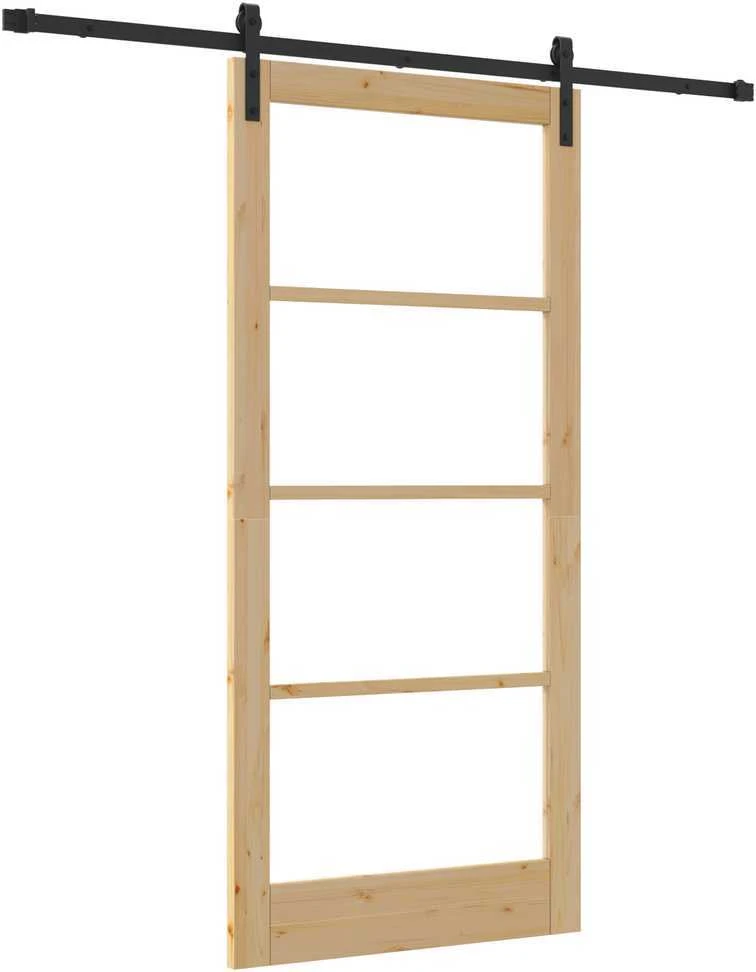 Slankios durys ORKDAL Natūrali ir juoda 93 x 202 cm
