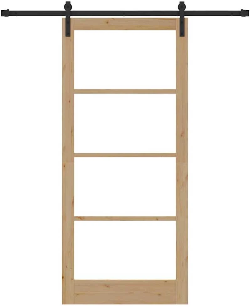 Slankios durys ORKDAL Natūrali ir juoda 93 x 211 cm