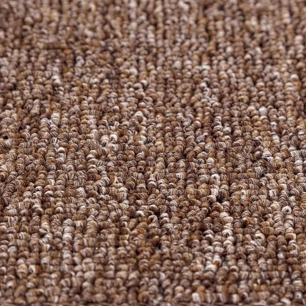 Slydimui atsparūs laiptų kilimėliai 15 vnt. 75 x 20 cm Ruda PP