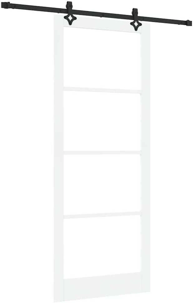 Slankios durys ORKDAL 93 x 232 cm Balta ir juoda