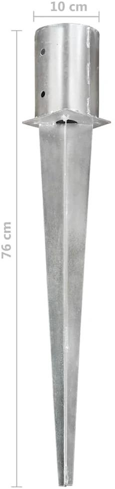 Smeigiami kuoliukai, 6vnt., sidabriniai, 10x76cm, plienas