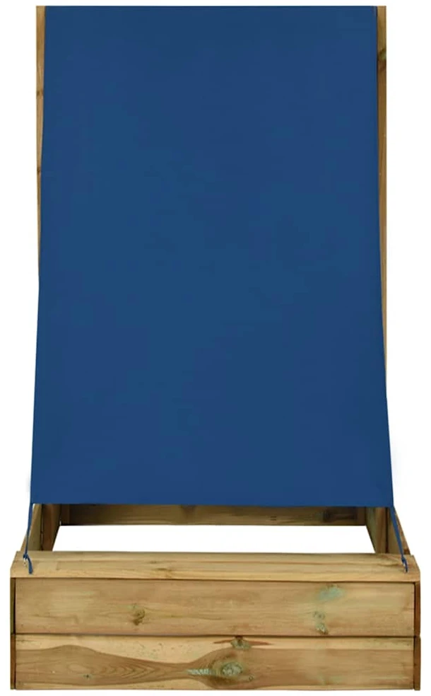 Smėlio dėžė su stogu, 80x60x97,5cm, impregnuota pušies mediena