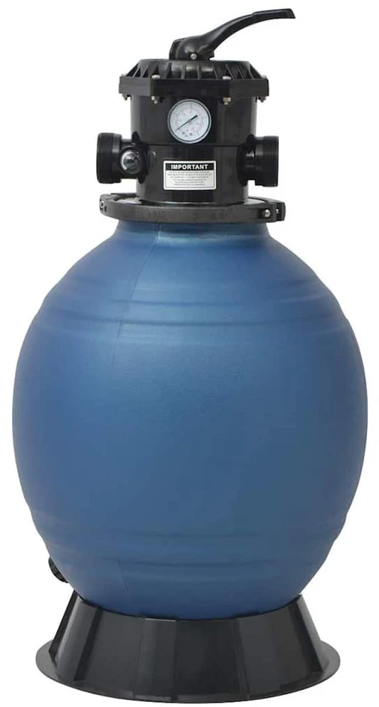 Smėlio filtras baseinui su 6 pozicijų vožtuvu, mėlynas, 460mm