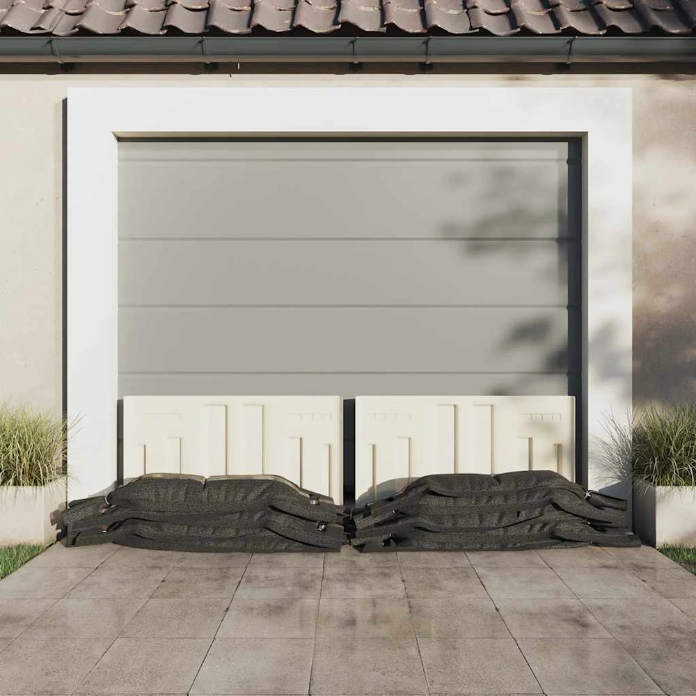 Smėlio maišai, 10vnt., tamsiai žali, 103x25cm, HDPE