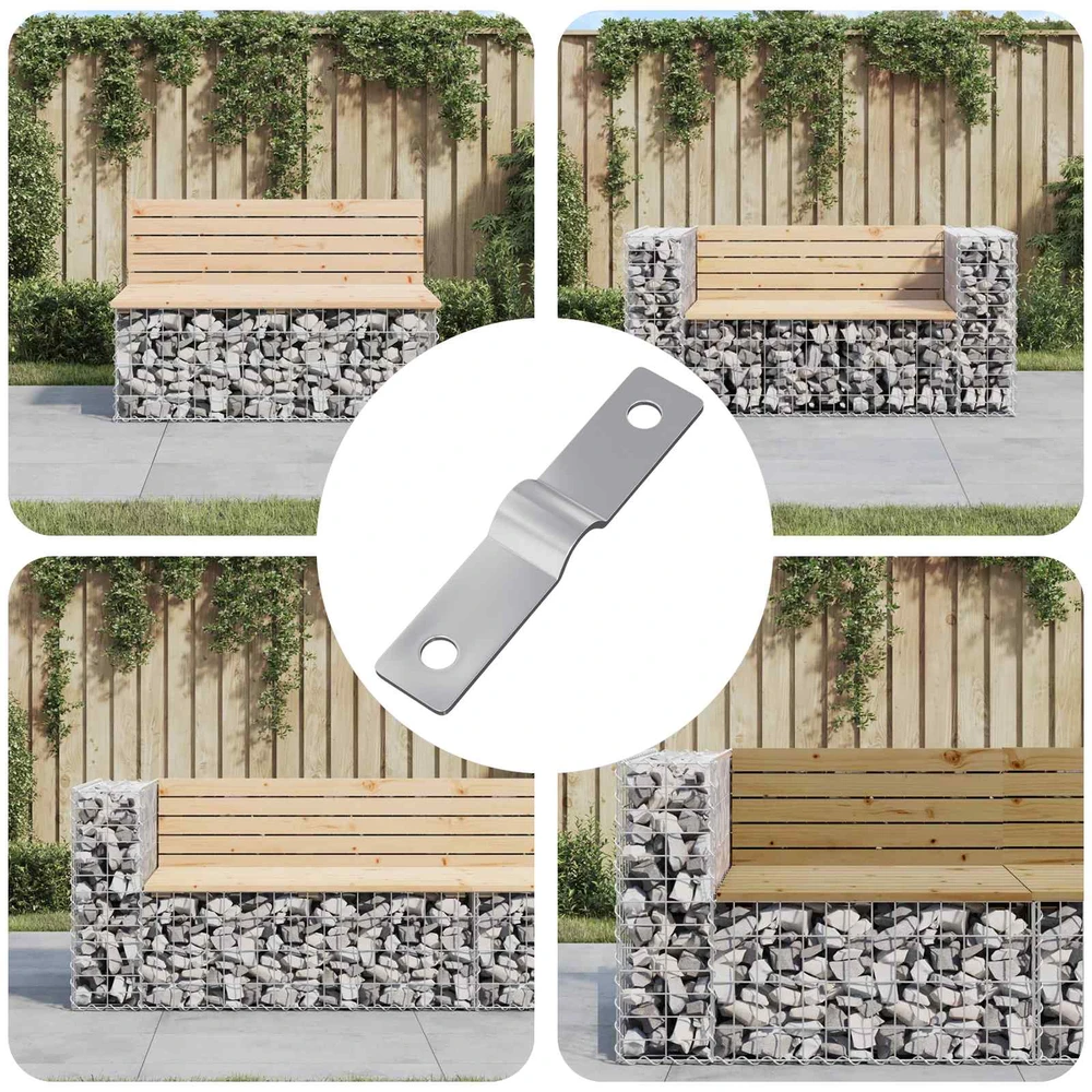 Smūgio įdėklas 12 vnt. Sidabro 50 x 10 x 1,2 mm Geležis