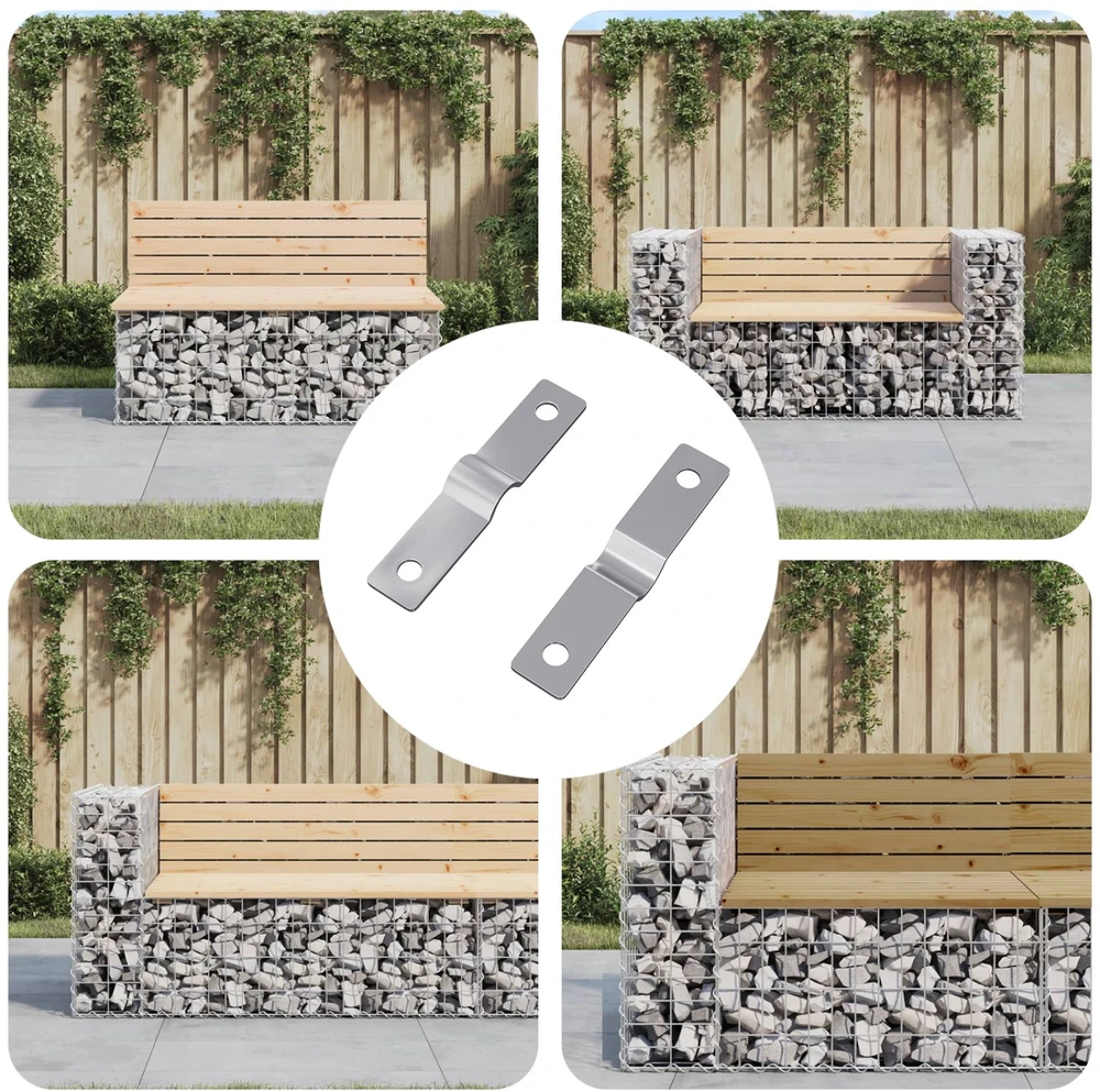 Smūgio įdėklas 2 vnt. Sidabro 50 x 10 x 1,2 mm Geležis