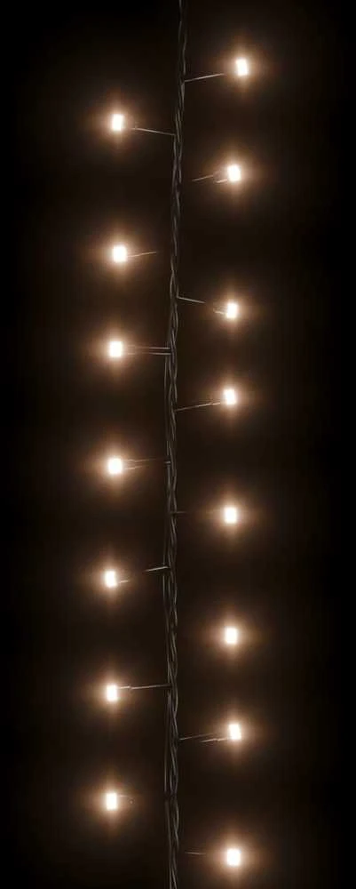 Smulkių LED lempučių girlianda, 25m, PVC, 1000 šiltų baltų LED