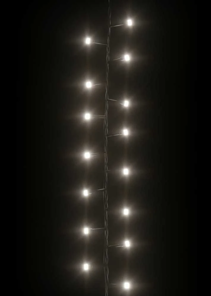 Smulkių LED lempučių girlianda, 25m, PVC, 1000 šaltų baltų LED