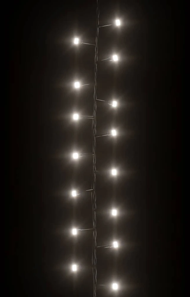 Smulkių LED lempučių girlianda, 45m, PVC, 2000 šaltų baltų LED