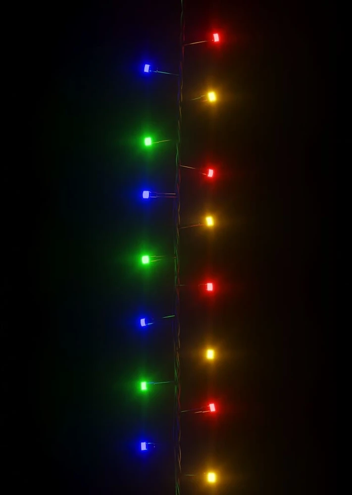 Smulkių LED lempučių girlianda, 45m, PVC, 2000 spalvotų LED
