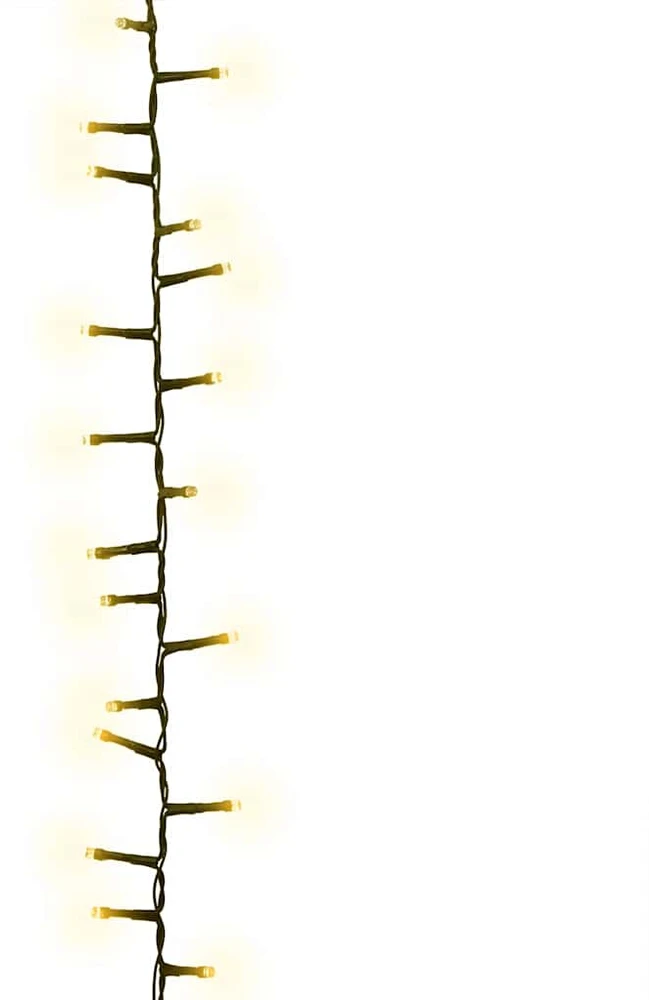 Smulkių LED lempučių girlianda, 65m, PVC, 3000 šiltų baltų LED