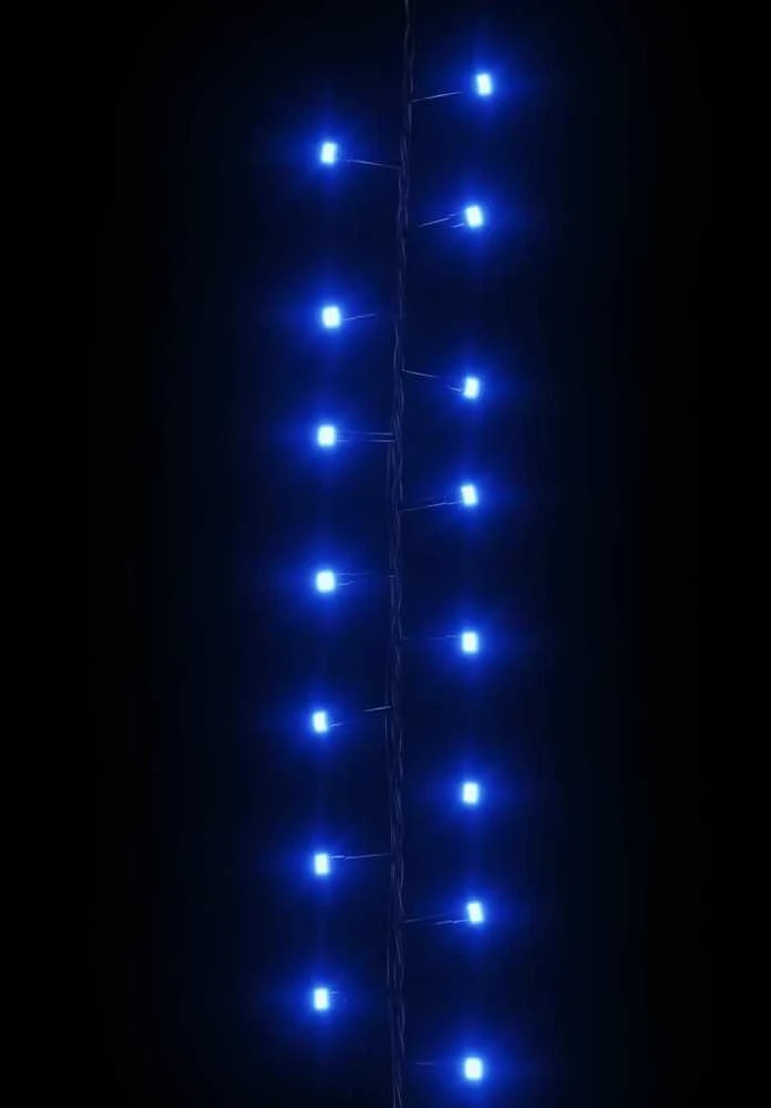 Smulkių LED lempučių girlianda, 65m, PVC, 3000 mėlynų LED