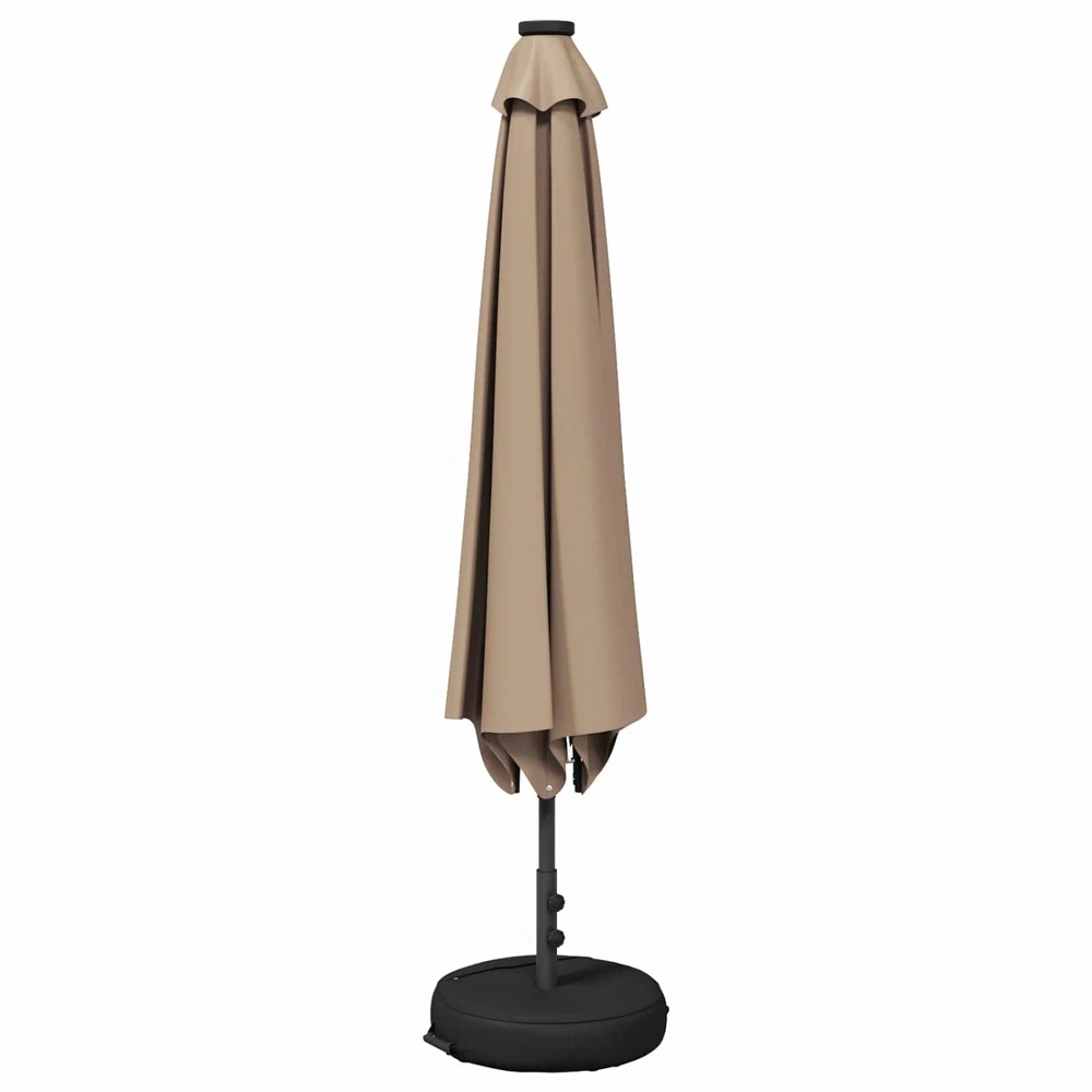Sodo skėtis su LED šviesomis ir standu 230 x 230 cm Poliesteris