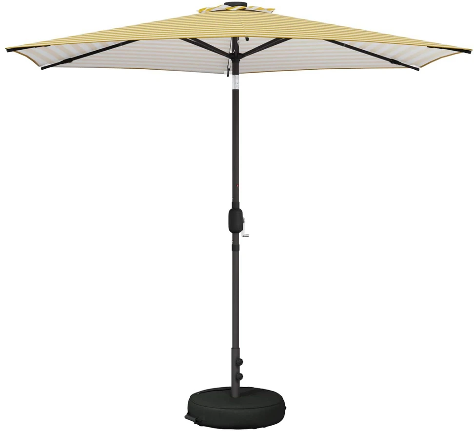 Sodo skėtis su LED šviesomis ir standu 270 x 270 cm Poliesteris