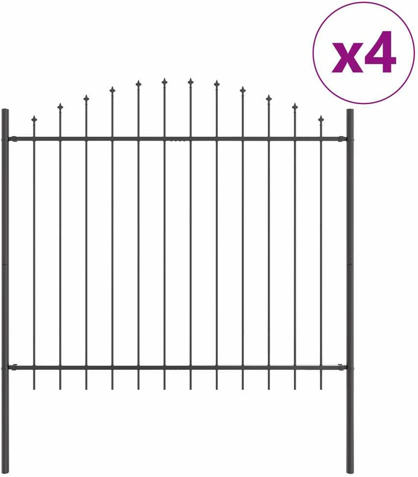 Sodo tvora WOERDEN 4 vnt. 170 x 165 cm Pilka