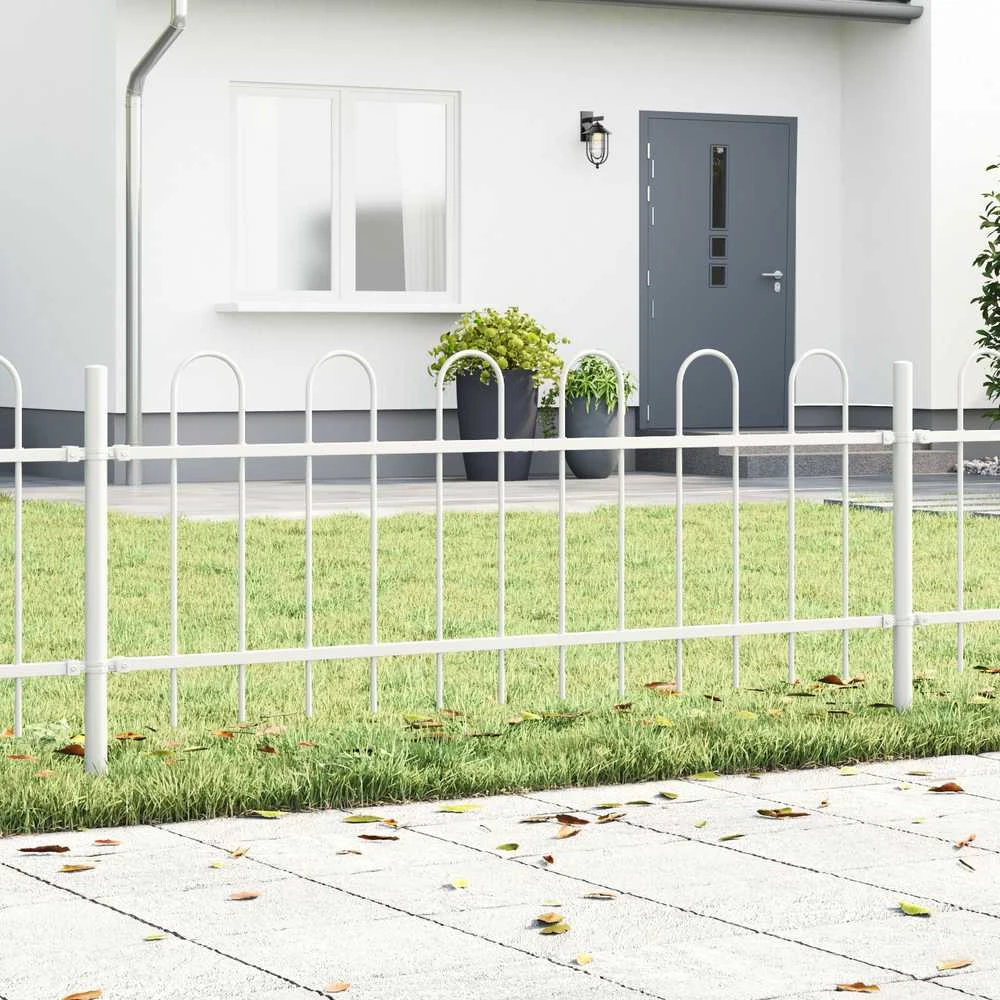 Sodo tvora BOXTEL 3 vnt. 5,1 x 0,6 m Miltelinis plienas Balta