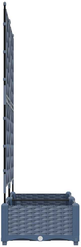 Sodo vazonas 2 vnt. Pilka 80 x 40 x 125,5 cm PP