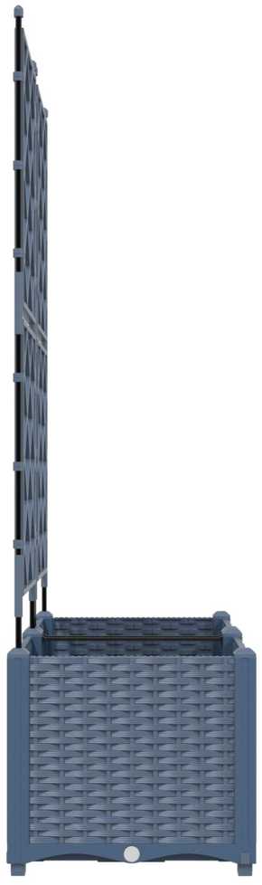 Sodo vazonas 2 vnt. Pilka 80 x 40 x 143 cm PP