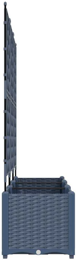 Sodo vazonas 3 vnt. Pilka 120 x 40 x 143 cm PP