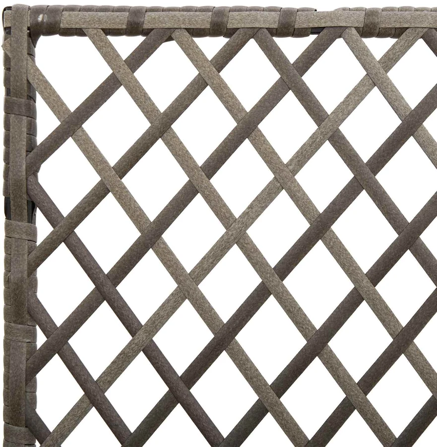 Sodas vazonas su trellis Pilka 35 x 30 x 135 cm poliratanas