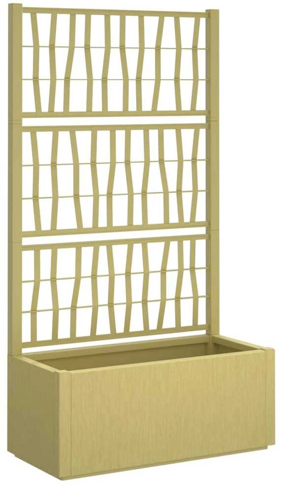 Sodas vazonas su trellis Žalia 80 x 36 x 140 cm PP