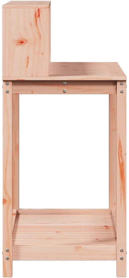 Sodinimo stalas su lentynomis, 108x50x109,5cm, douglas eglė