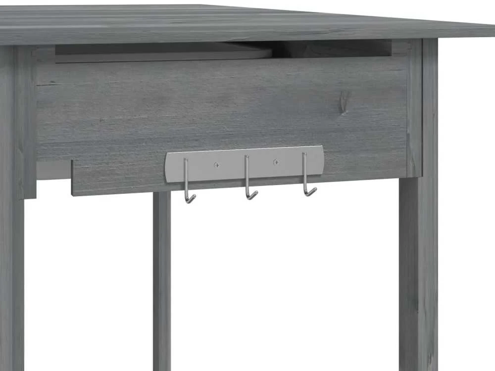 Sodinimo stalas su plautuve, pilkas, 147,5x44x139,5cm, eglė