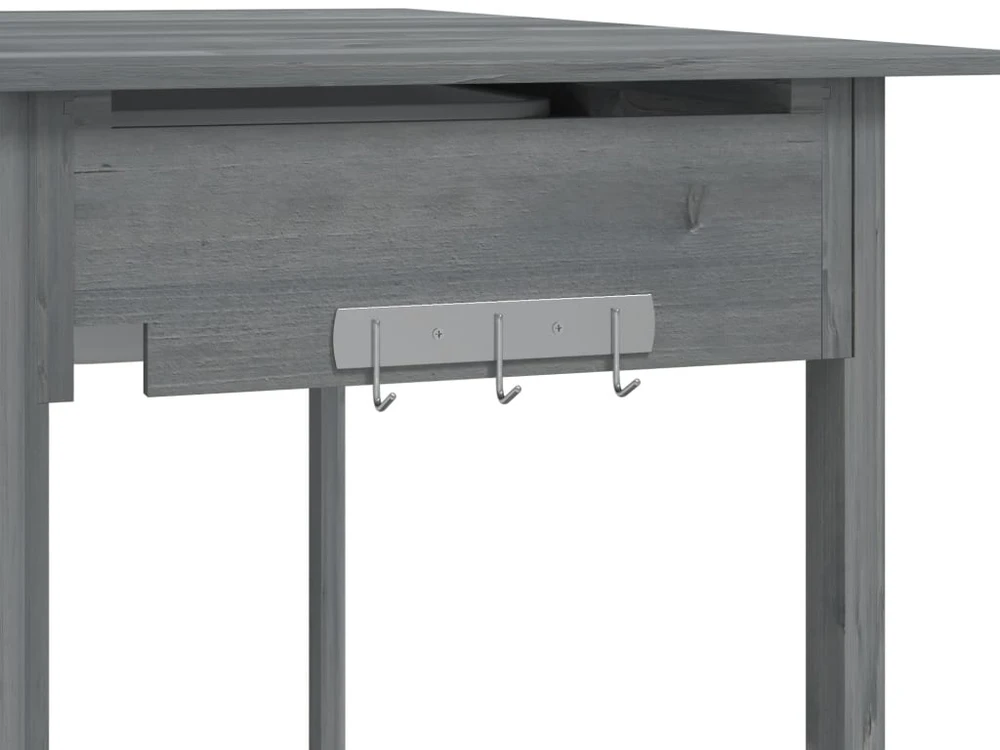 Sodinimo stalas su plautuve, pilkas, 147,5x44x139,5cm, eglė