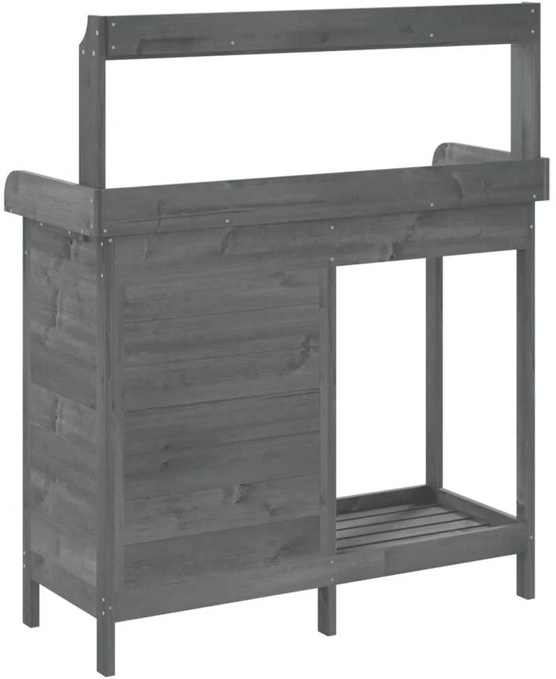 Sodinimo stalas su spintele, pilkas, 110,5x45x124,5cm, eglė