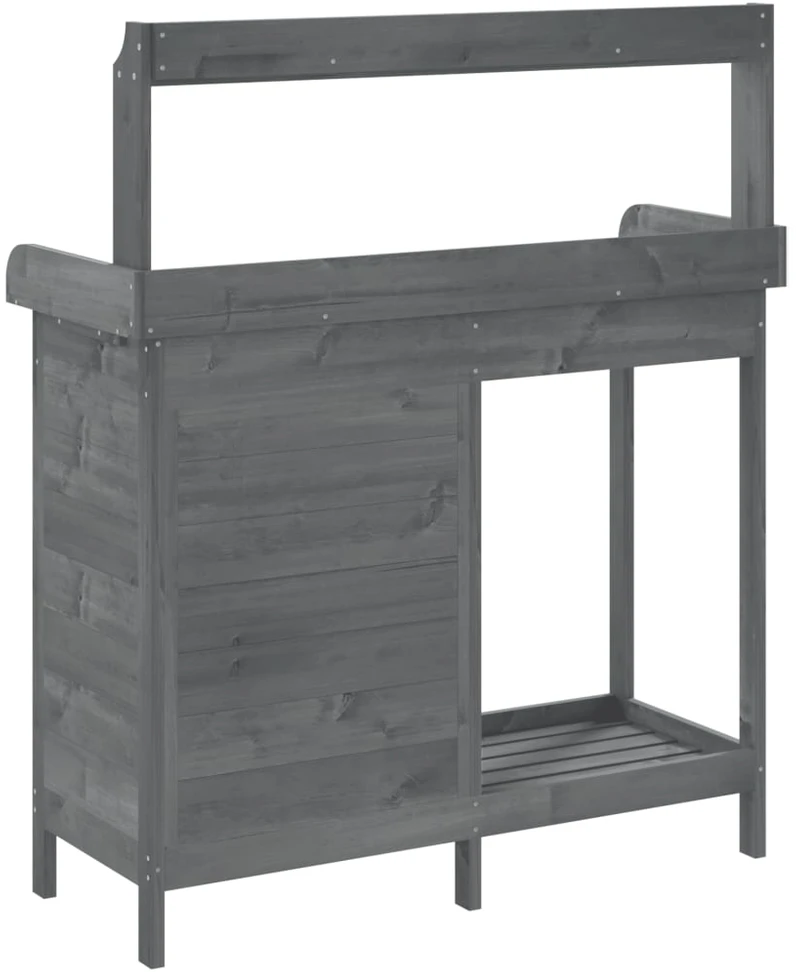 Sodinimo stalas su spintele, pilkas, 110,5x45x124,5cm, eglė