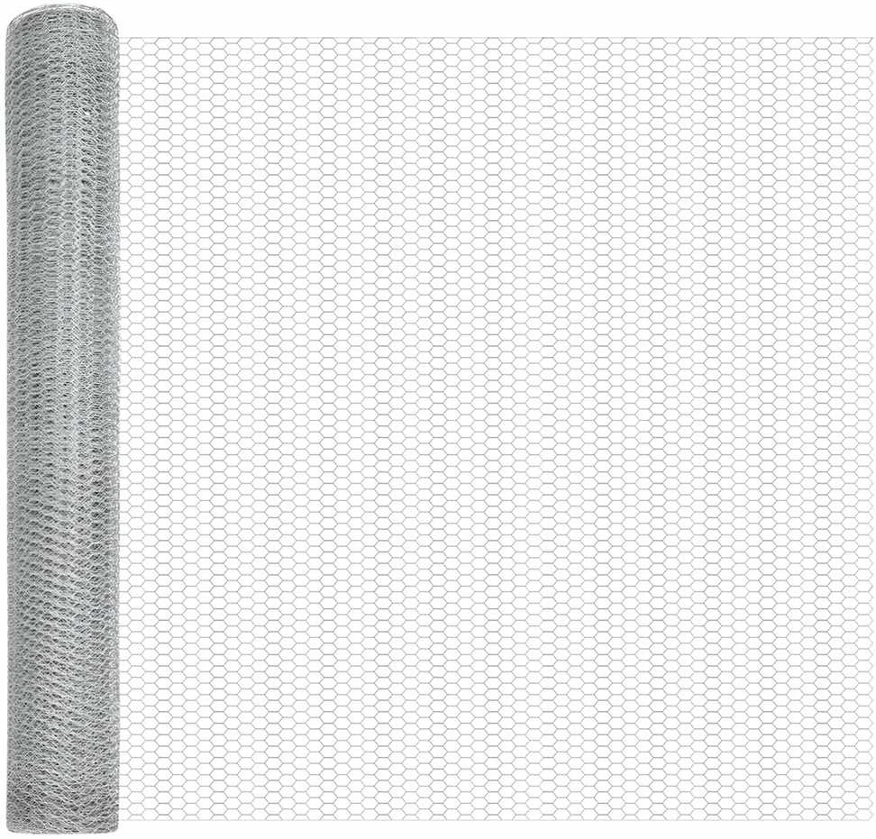 Hexagonal Fence with Post 25 x 1,2 m Galvanizuotas plienas