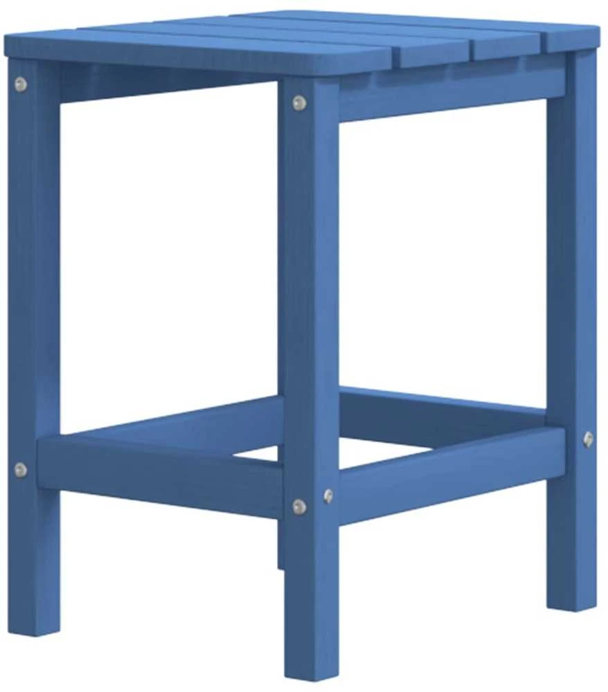 Sodo Adirondack kėdė su pakoja ir staliuku, mėlyna, HDPE
