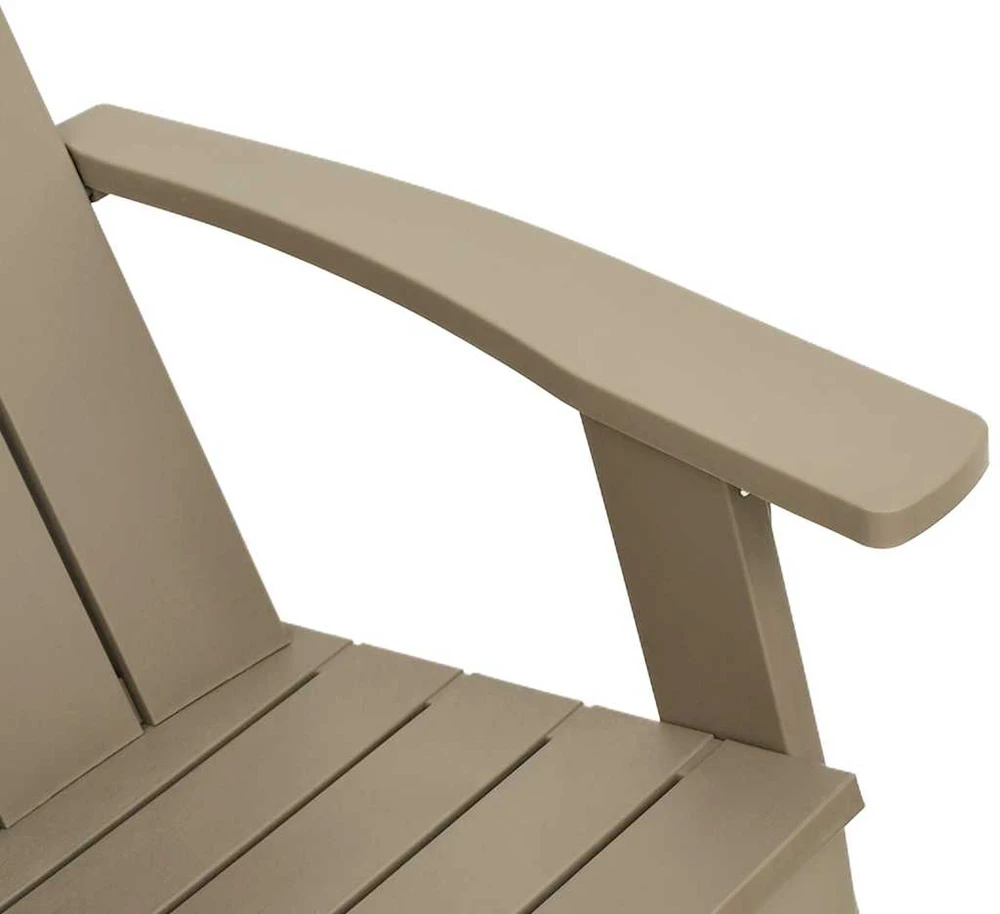 Sodo adirondack kėdė, šviesiai ruda, 75x88,5x89,5cm, PP