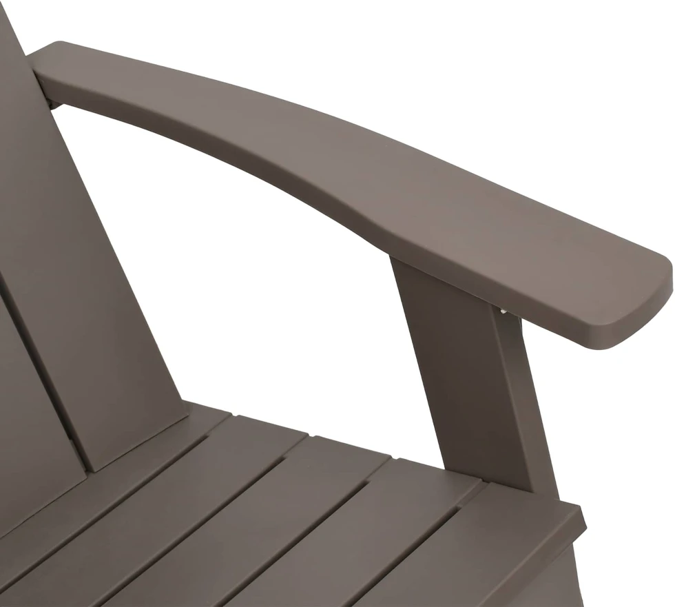 Sodo adirondack kėdė, šviesiai ruda, 75x88,5x89,5cm, PP