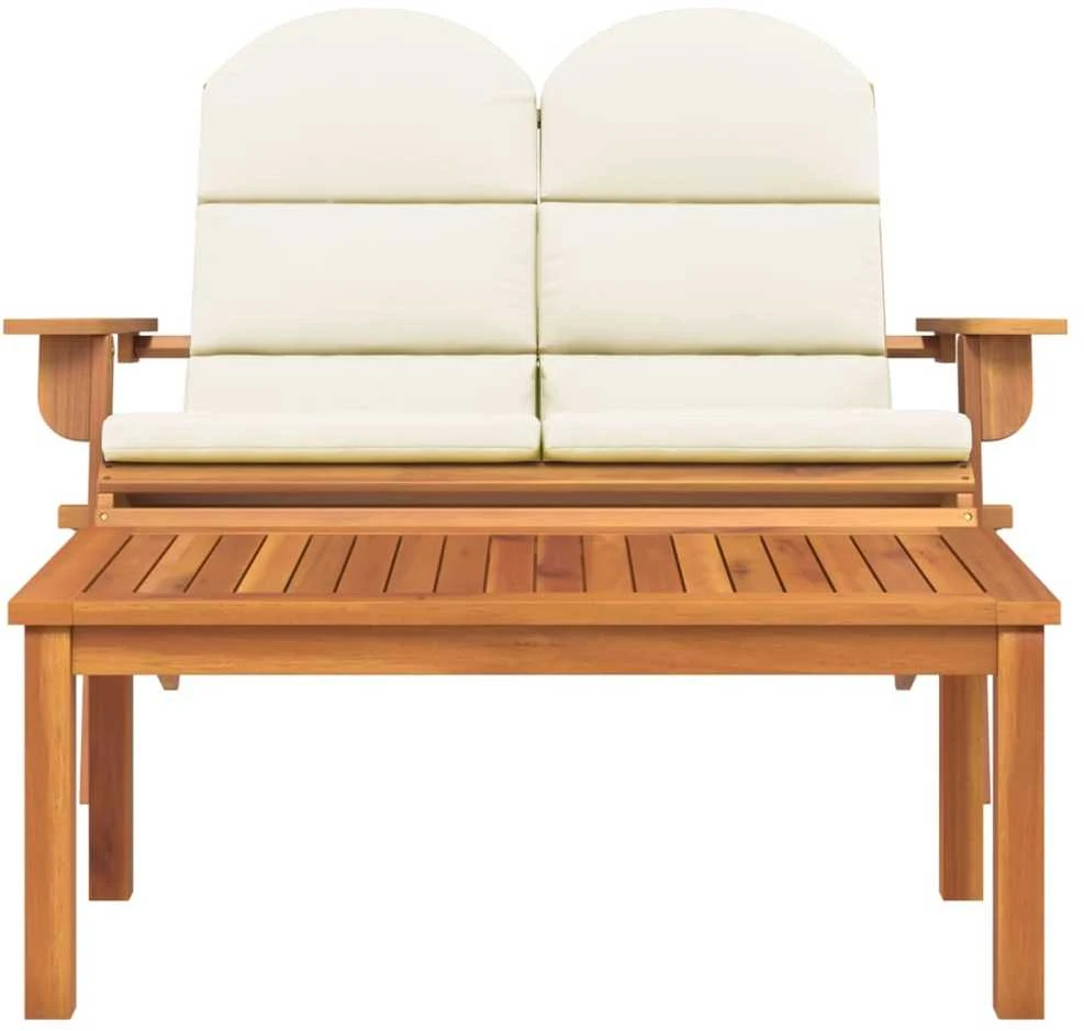 Lauko baldų komplektas Sodo adirondack komplektas, 2 dalių, akacijos medienos masyvas