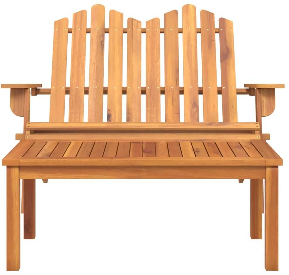 Lauko baldų komplektas Sodo adirondack komplektas, 2 dalių, akacijos medienos masyvas